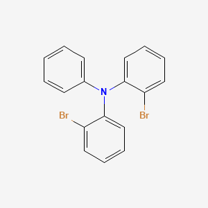molecular formula C18H13Br2N B12897437 2-bromo-N-(2-bromophenyl)-N-phenylaniline 