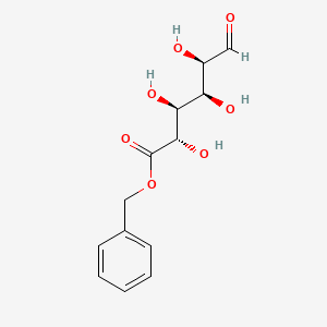 molecular formula C13H16O7 B12897440 (2S,3S,4S,5R)-Benzyl 2,3,4,5-tetrahydroxy-6-oxohexanoate 