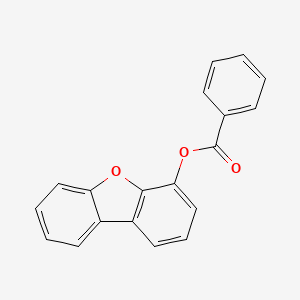 molecular formula C19H12O3 B12897441 Dibenzo[b,d]furan-4-yl benzoate 