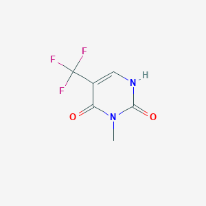 molecular formula C6H5F3N2O2 B12897495 3-Methyl-5-(trifluoromethyl)pyrimidine-2,4(1H,3H)-dione CAS No. 85199-76-4