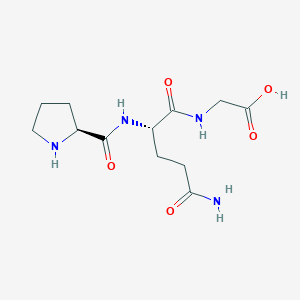 molecular formula C12H20N4O5 B12897559 Pro-Gln-Gly CAS No. 17662-47-4