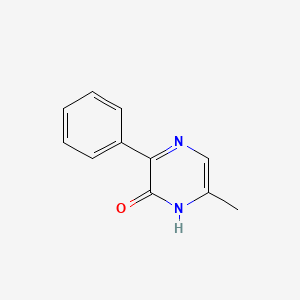 molecular formula C11H10N2O B12897682 6-Methyl-3-phenylpyrazin-2(1H)-one CAS No. 67341-53-1