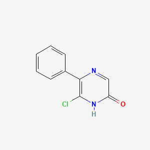 molecular formula C10H7ClN2O B12897720 6-Chloro-5-phenylpyrazin-2(1H)-one CAS No. 64163-14-0