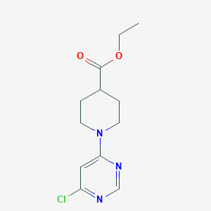 molecular formula C12H16ClN3O2 B1289789 Ethyl 1-(6-chloropyrimidin-4-yl)piperidine-4-carboxylate 