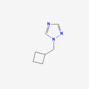 molecular formula C7H11N3 B12897918 1-(Cyclobutylmethyl)-1H-1,2,4-triazole 