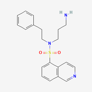 molecular formula C20H23N3O2S B12897983 N-(3-Aminopropyl)-N-(2-phenylethyl)isoquinoline-5-sulfonamide CAS No. 651307-26-5