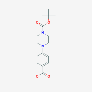 molecular formula C17H24N2O4 B128980 1-Boc-4-(4-methoxycarbonylphenyl)piperazine CAS No. 158985-36-5