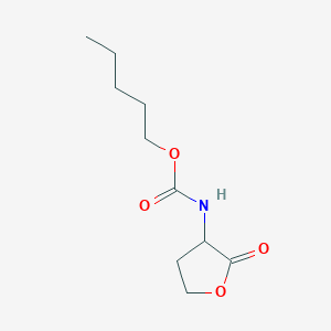 molecular formula C10H17NO4 B12898005 Pentyl (2-oxooxolan-3-yl)carbamate CAS No. 61546-63-2