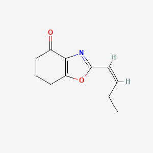 molecular formula C11H13NO2 B12898054 (Z)-2-(But-1-en-1-yl)-6,7-dihydrobenzo[d]oxazol-4(5H)-one 