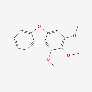 molecular formula C15H14O4 B12898055 1,2,3-Trimethoxydibenzo[b,d]furan CAS No. 88256-08-0