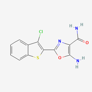 5-Amino-2-(3-chlorobenzo[b]thiophen-2-yl)oxazole-4-carboxamide