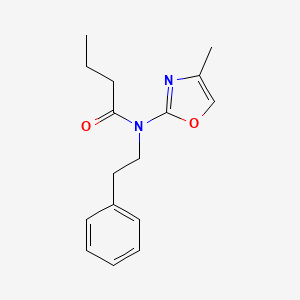 molecular formula C16H20N2O2 B12898117 N-(4-Methyl-1,3-oxazol-2-yl)-N-(2-phenylethyl)butanamide CAS No. 57068-33-4