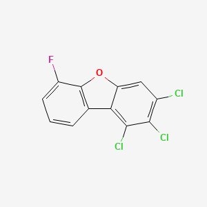 molecular formula C12H4Cl3FO B12898218 1,2,3-Trichloro-6-fluorodibenzo[b,d]furan CAS No. 669767-00-4