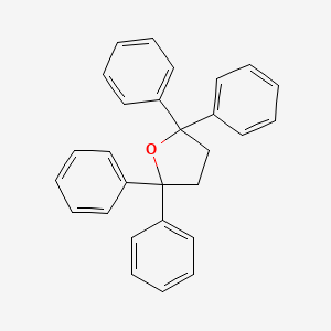 molecular formula C28H24O B12898338 2,2,5,5-Tetraphenyltetrahydrofuran CAS No. 72805-47-1
