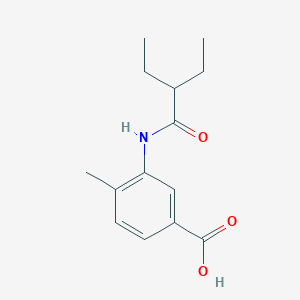 molecular formula C14H19NO3 B1289836 3-(2-Ethylbutanamido)-4-methylbenzoic acid CAS No. 915923-14-7