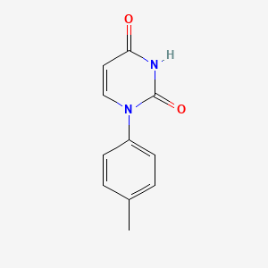 molecular formula C11H10N2O2 B12898419 1-(4-Methylphenyl)pyrimidine-2,4-dione CAS No. 22455-92-1