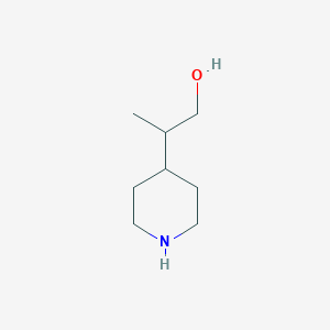 molecular formula C8H17NO B1289860 2-(4-Piperidinyl)-1-propanol CAS No. 89151-39-3