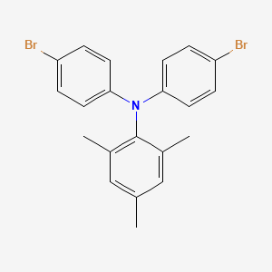 molecular formula C21H19Br2N B1289865 N,N-Bis(4-bromophenyl)-2,4,6-trimethylaniline CAS No. 663943-27-9