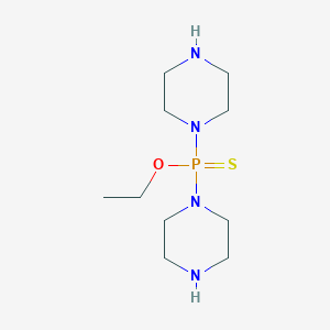 molecular formula C10H23N4OPS B12898816 O-Ethyl dipiperazin-1-ylphosphinothioate CAS No. 61644-91-5