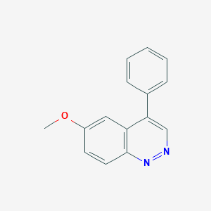 molecular formula C15H12N2O B12898846 6-Methoxy-4-phenylcinnoline CAS No. 90142-02-2