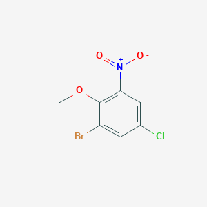 molecular formula C7H5BrClNO3 B1289885 2-Bromo-4-chloro-6-nitroanisole CAS No. 569688-62-6