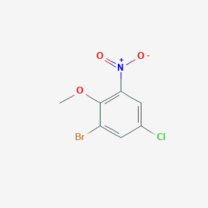 1-Bromo-5-chloro-2-methoxy-3-nitrobenzene