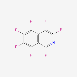 molecular formula C9F7N B12898905 Heptafluoroisoquinoline CAS No. 13180-39-7