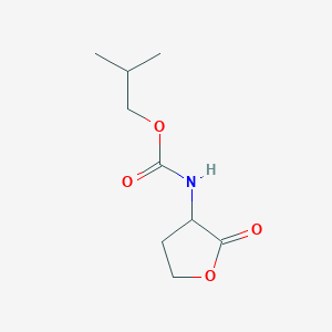 molecular formula C9H15NO4 B12898912 2-Methylpropyl (2-oxooxolan-3-yl)carbamate CAS No. 51988-39-7