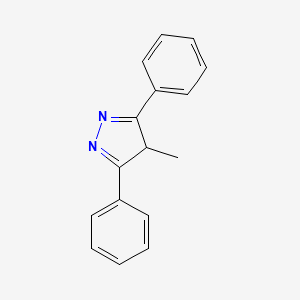 molecular formula C16H14N2 B12898948 4-Methyl-3,5-diphenyl-4H-pyrazole CAS No. 61355-12-2