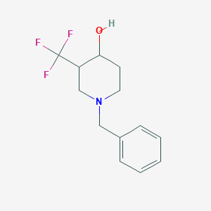 molecular formula C13H16F3NO B1289900 1-Benzyl-3-(trifluoromethyl)piperidin-4-ol CAS No. 373603-87-3