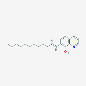 molecular formula C21H29NO B12899022 7-(Dodec-1-EN-1-YL)quinolin-8-OL 