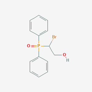 molecular formula C14H14BrO2P B12899034 2-Bromo-2-(diphenylphosphoryl)ethan-1-ol CAS No. 59875-46-6