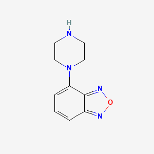 molecular formula C10H12N4O B12899041 4-(Piperazin-1-yl)-2,1,3-benzoxadiazole CAS No. 105685-14-1