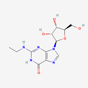 molecular formula C12H17N5O5 B12899053 n2-Ethylguanosine CAS No. 77312-39-1