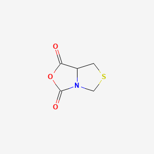 molecular formula C5H5NO3S B12899079 Dihydro-1H-(1,3)thiazolo(3,4-c)(1,3)oxazole-1,3-dione CAS No. 61137-35-7