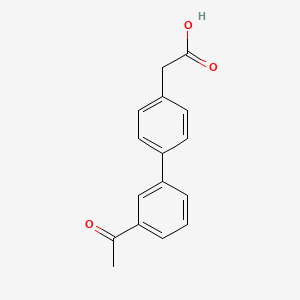 4-biphenyl-3'-acetyl-acetic acid