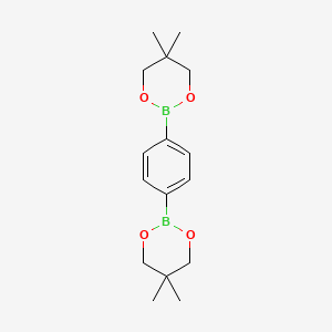 molecular formula C16H24B2O4 B1289915 1,4-Benzenediboronic acid bis(neopentyl glycol) ester CAS No. 5565-36-6