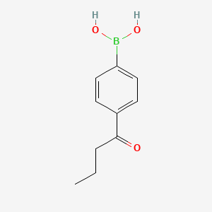 molecular formula C10H13BO3 B1289918 (4-Butyrylphenyl)boronic acid CAS No. 186498-24-8
