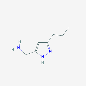 molecular formula C7H13N3 B1289928 (5-Propyl-1H-pyrazol-3-yl)methanamine CAS No. 1093415-70-3