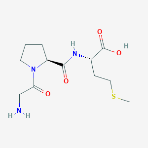 molecular formula C12H21N3O4S B12899317 Gly-Pro-Met 