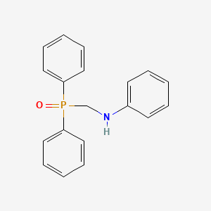 molecular formula C19H18NOP B12899318 Benzenamine, N-[(diphenylphosphinyl)methyl]- CAS No. 111862-90-9