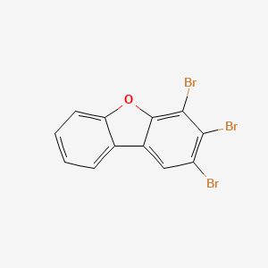 molecular formula C12H5Br3O B12899333 2,3,4-Tribromo-dibenzofuran CAS No. 617707-50-3