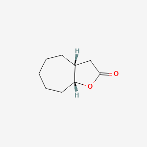 molecular formula C9H14O2 B12899337 Cis-octahydro-2H-cyclohepta[b]furan-2-one 