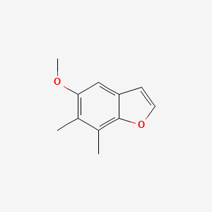 molecular formula C11H12O2 B12899411 5-Methoxy-6,7-dimethylbenzofuran CAS No. 35355-35-2