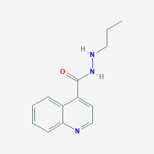 molecular formula C13H15N3O B12899439 N'-Propylquinoline-4-carbohydrazide 