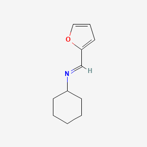 molecular formula C11H15NO B12899496 N-(furan-2-ylmethylene)cyclohexanamine CAS No. 69819-61-0