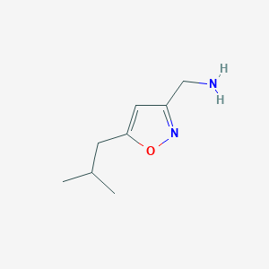 [(5-Isobutylisoxazol-3-yl)methyl]amine