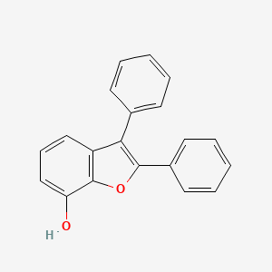 molecular formula C20H14O2 B12899594 7-Benzofuranol, 2,3-diphenyl- CAS No. 29938-00-9
