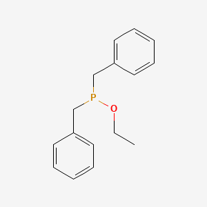 molecular formula C16H19OP B12899657 Ethyl dibenzylphosphinite CAS No. 59586-99-1