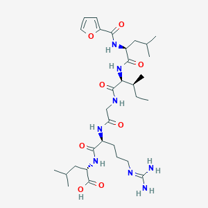 molecular formula C31H52N8O8 B12899720 N-(2-Furanylcarbonyl)-L-leucyl-L-isoleucylglycyl-L-arginyl-L-leucine CAS No. 634179-69-4